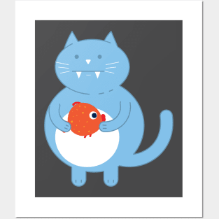 Chubby cat Posters and Art